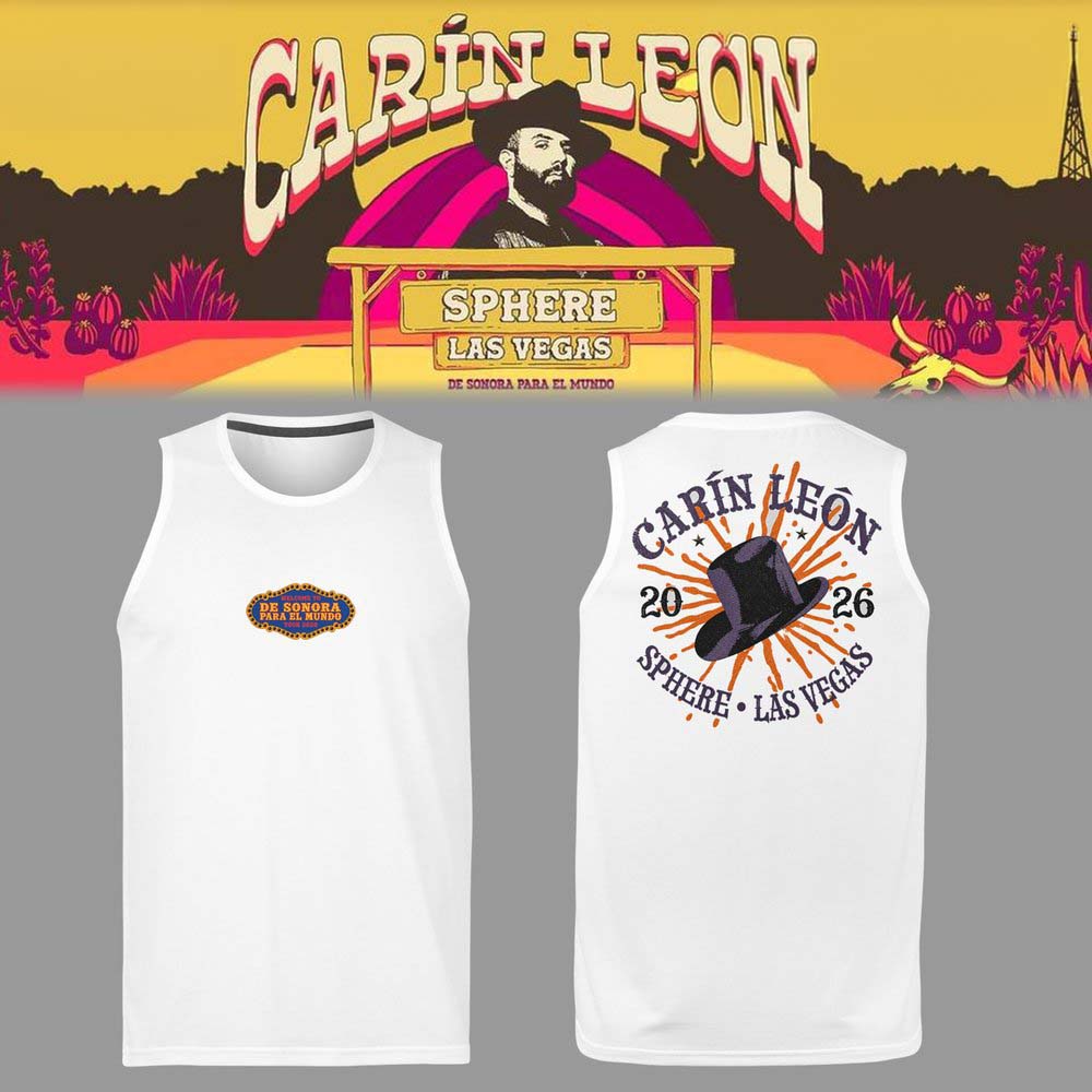 Carin Leon North American Tour 2026 White Las Vegas Graphic Basketball Jersey 1 - Unicasport Carin Leon North American Tour 2026 White Las Vegas Graphic Basketball Jersey