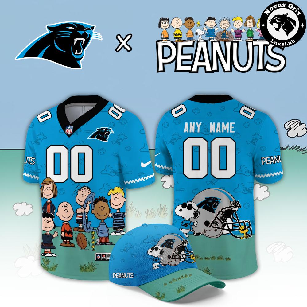 Carolina Panthers x Peanuts Snoopy 2026 Custom Limited Football Jersey 1 - Unicasport Carolina Panthers x Peanuts Snoopy 2026 Custom Limited Football Jersey
