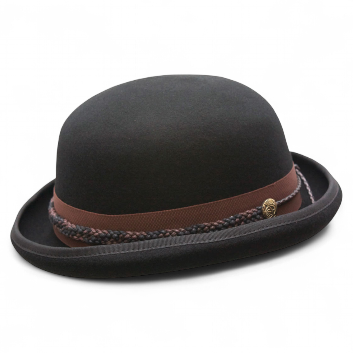Carson City Australian Wool Bowler Hat Large Fit For Big Heads Black Gift For Dad
