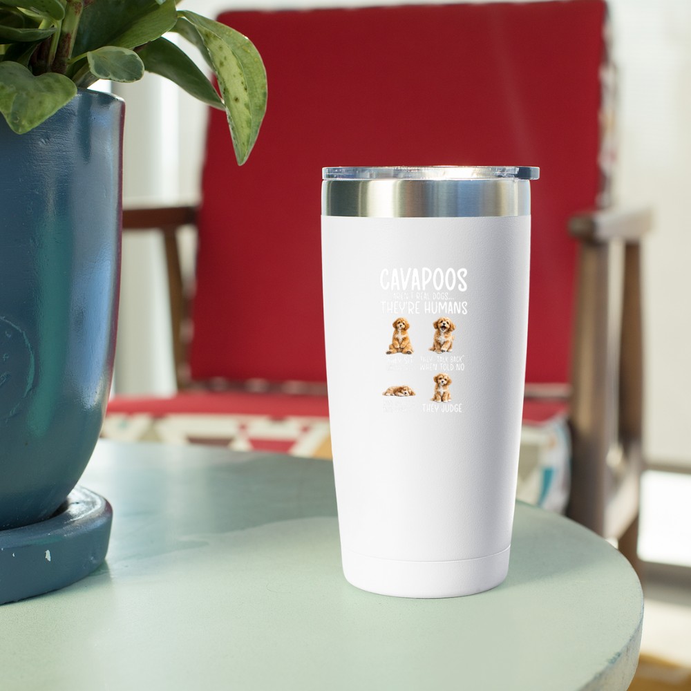 Cavapoos Funny Cavapoo Owner Cavapoo Lover Premium Tri Blend Tumbler - Image 4