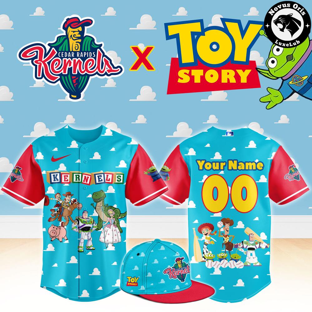 Cedar Rapids Kernels x Toy Story Night Woody Buzz Lightyear Baseball Jersey 1 - Unicasport Cedar Rapids Kernels x Toy Story Night Woody Buzz Lightyear Baseball Jersey