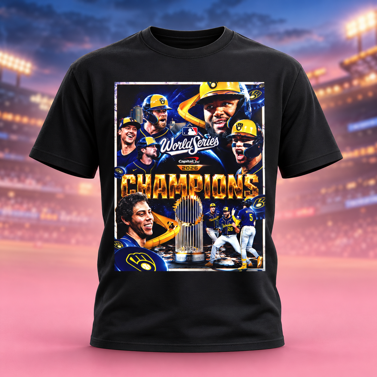 Celebration Milwaukee Brewers 2026 World Series Champions For The First Time In The Franchise History TShirt
