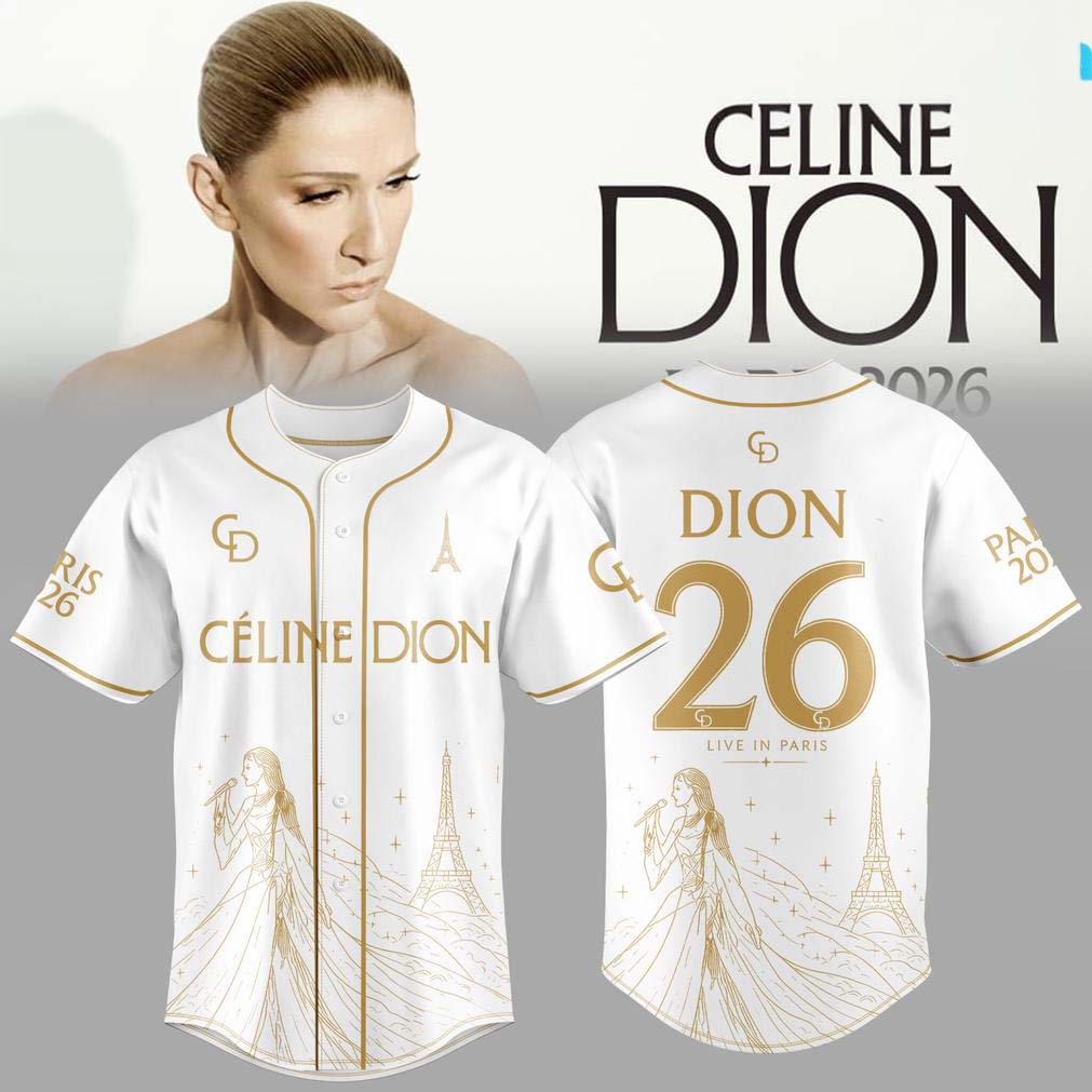 Celine Dion White Paris 2026 Football Jersey