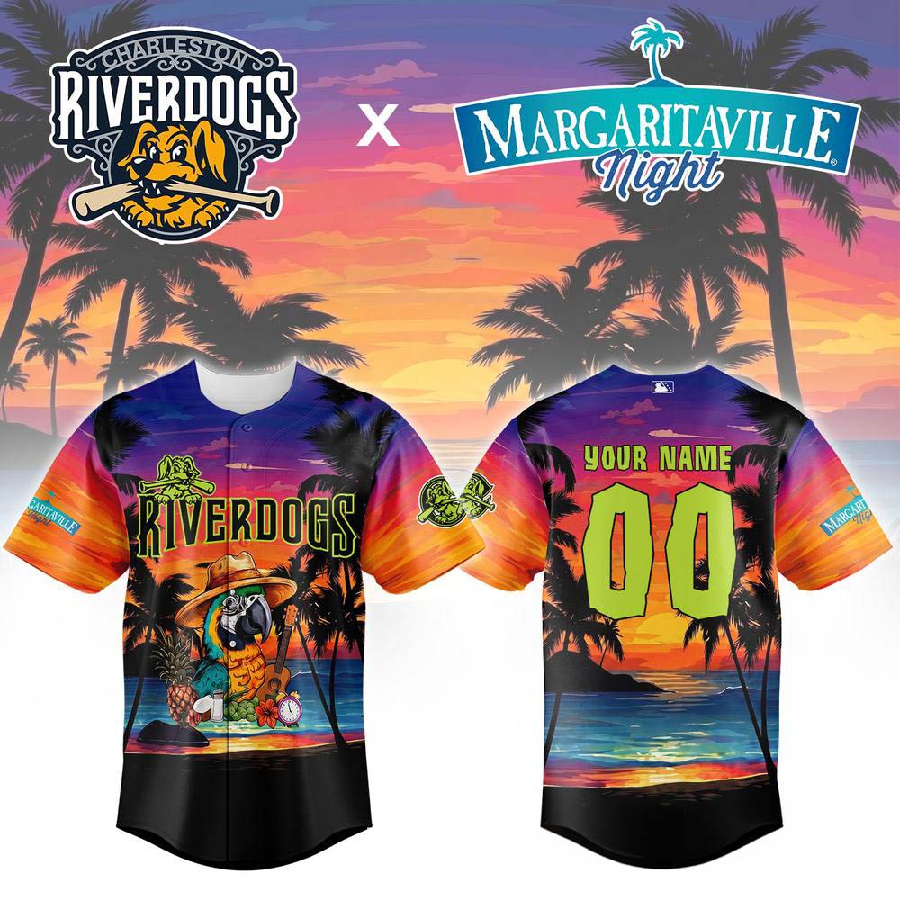 Custom Limited Charleston River Dogs Margaritaville Night Jersey