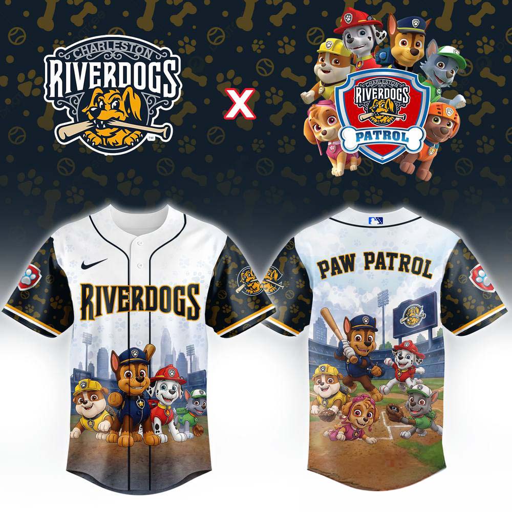 Charleston River Dogs Paw Patrol Night Limited Jersey