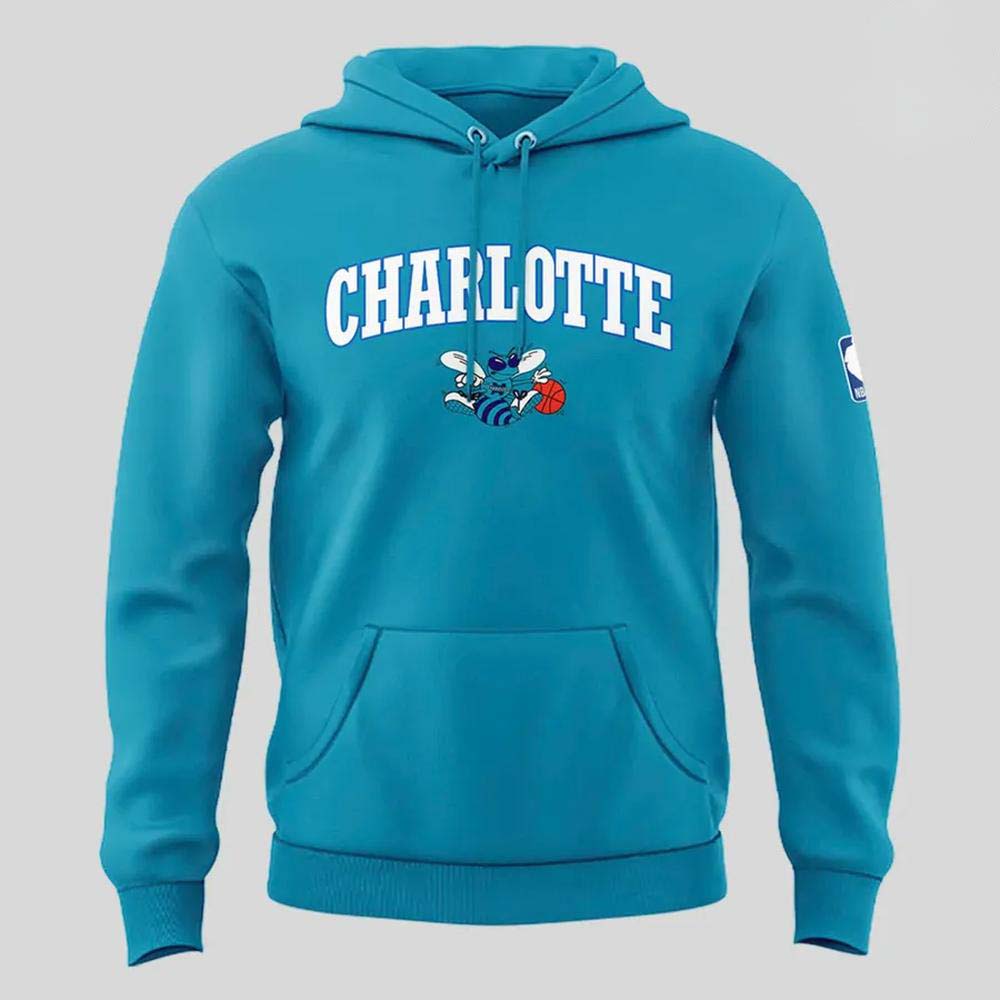 Charlotte Hornets Muggsy Bogues 2026 Teal Hoodie - Image 2