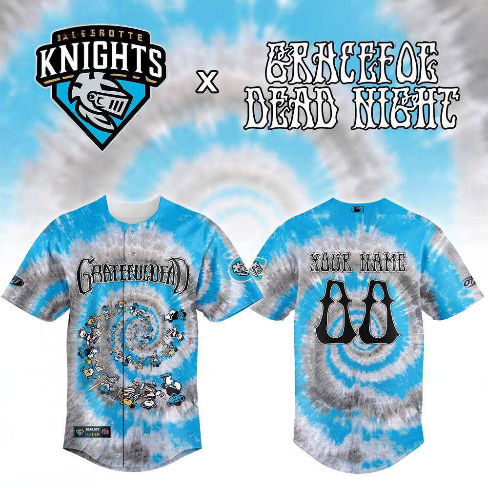 Personalized Grateful Dead Night Baseball Jersey - Charlotte Knights