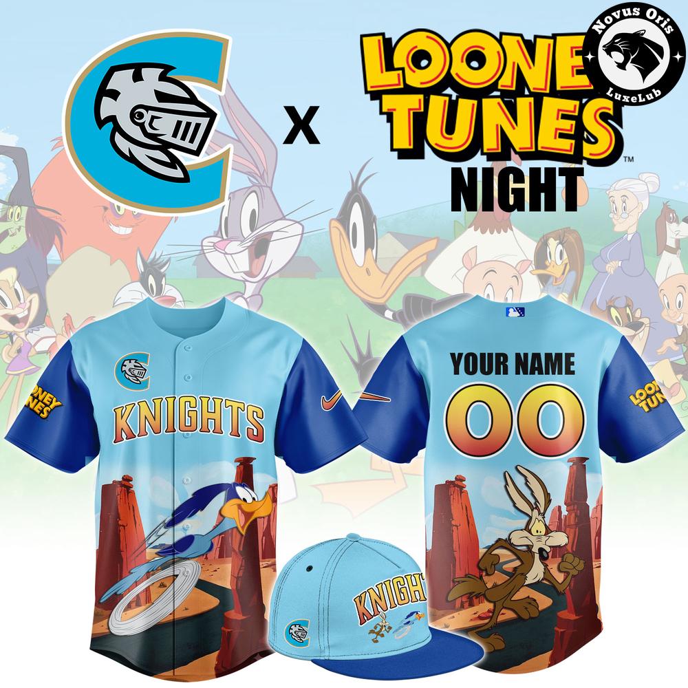Charlotte Knights Looney Tunes Custom Name Baseball Jersey 1 - Unicasport Charlotte Knights Looney Tunes Custom Name Baseball Jersey