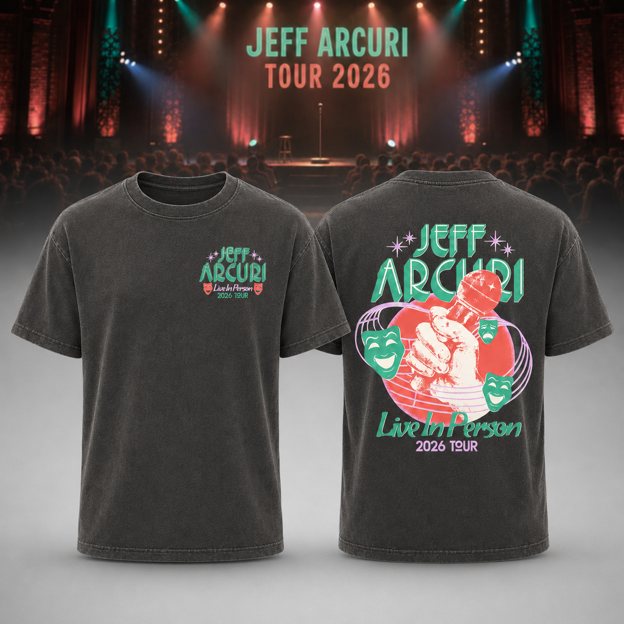 Jeff Arcuri Tour 2026 Tour Tee - Pepper