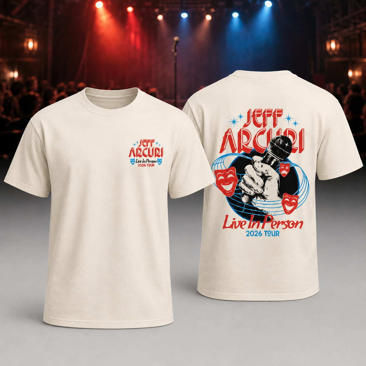 Jeff Arcuri Tour 2026 Tour Tee - Ivory