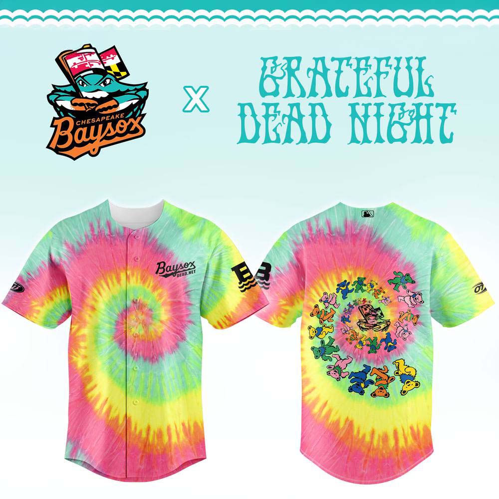 Chesapeake Baysox x Grateful Dead Special Edition Jersey - Best Gift for Fans