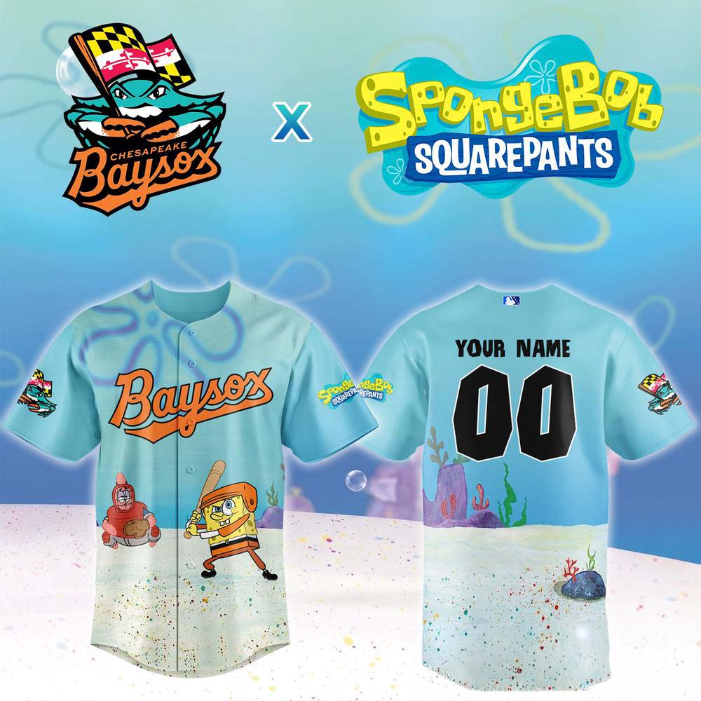 SpongeBob Squarepants Night Special Jersey - Chesapeake Baysox