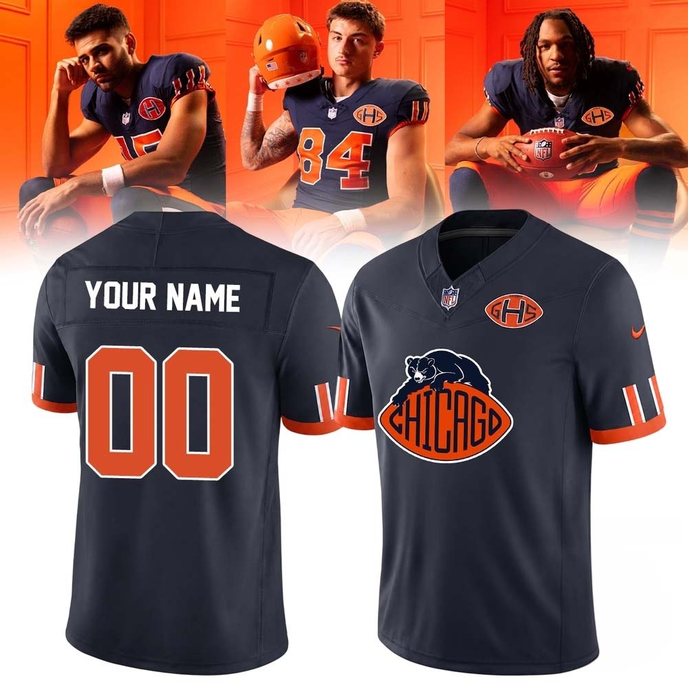Chicago Bears NFL Rivalries 2026 Custom Name And Number Football Jersey 2 - Unicasport Chicago Bears NFL Rivalries 2026 Custom Name And Number Football Jersey