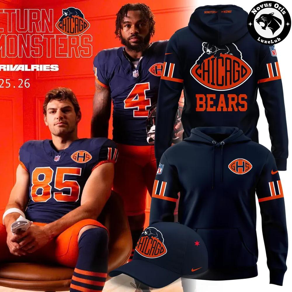 Chicago Bears Return of the Monsters Rivalries 2026 Hoodie 1 - Unicasport Chicago Bears Return of the Monsters Rivalries 2026 Hoodie
