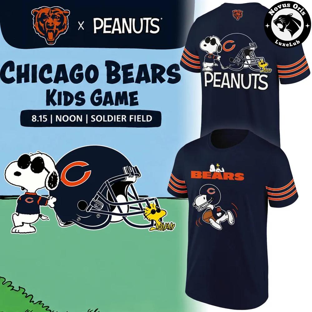 Chicago Bears x Peanuts Kids Game 2026 Football Jersey 1 - Unicasport Chicago Bears x Peanuts Kids Game 2026 Football Jersey