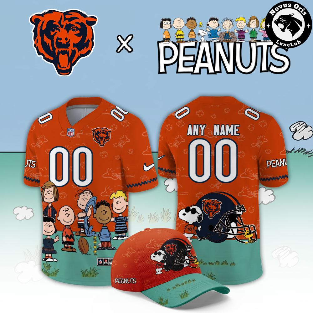 Chicago Bears x Peanuts Snoopy 2026 Custom Limited Football Jersey 1 - Unicasport Chicago Bears x Peanuts Snoopy 2026 Custom Limited Football Jersey