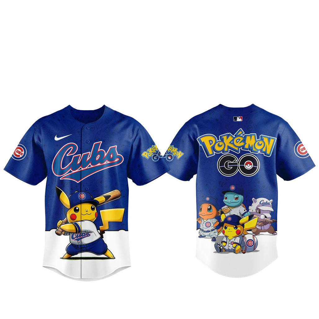Chicago Cubs Pokemon Go Night 2026 Baseball Jersey