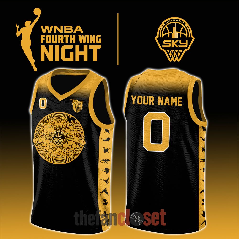 Chicago Sky WNBA x Fourth Wing Night 2026 Special Basketball Jersey