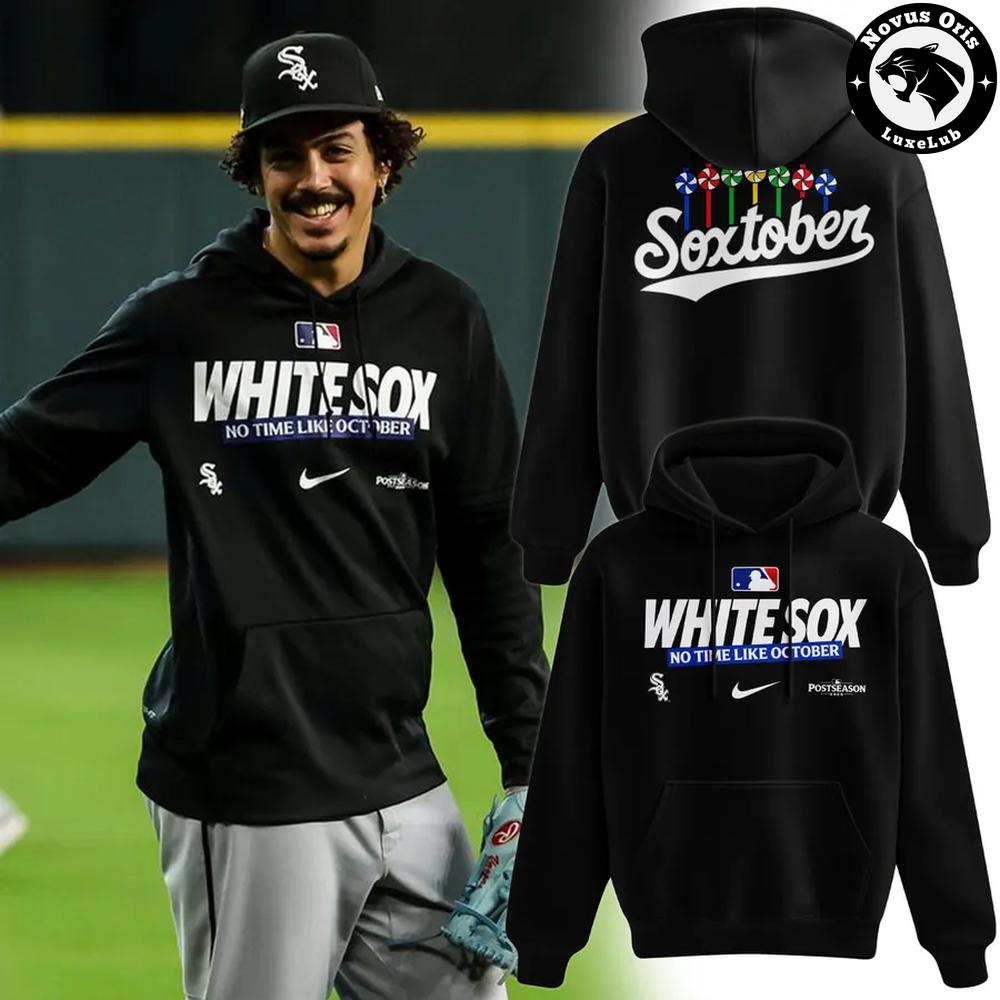 Chicago White Sox MLB Postseason Soxtober 2026 Black Pullover Hoodie 1 - Unicasport Chicago White Sox MLB Postseason Soxtober 2026 Black Pullover Hoodie