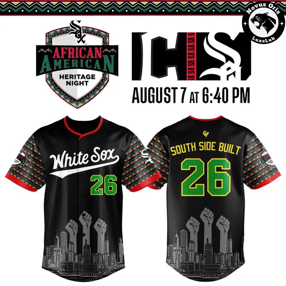 Chicago White Sox x African American Heritage Night 2026 Baseball Jersey 1 - Unicasport Chicago White Sox x African American Heritage Night 2026 Baseball Jersey