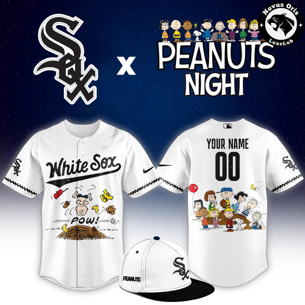 Chicago White Sox x Peanuts Night Limited Edition Baseball Jersey