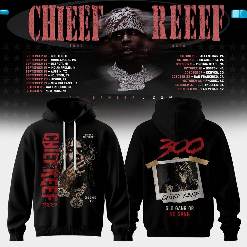 Chief Keef Black 300 Music Graphic Hoodie