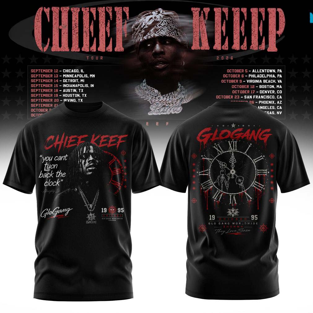 Chief Keef Black Red Tour Dates T Shirt
