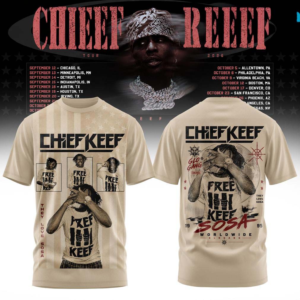 Chief Keef Cream Tour Poster Fan T Shirt