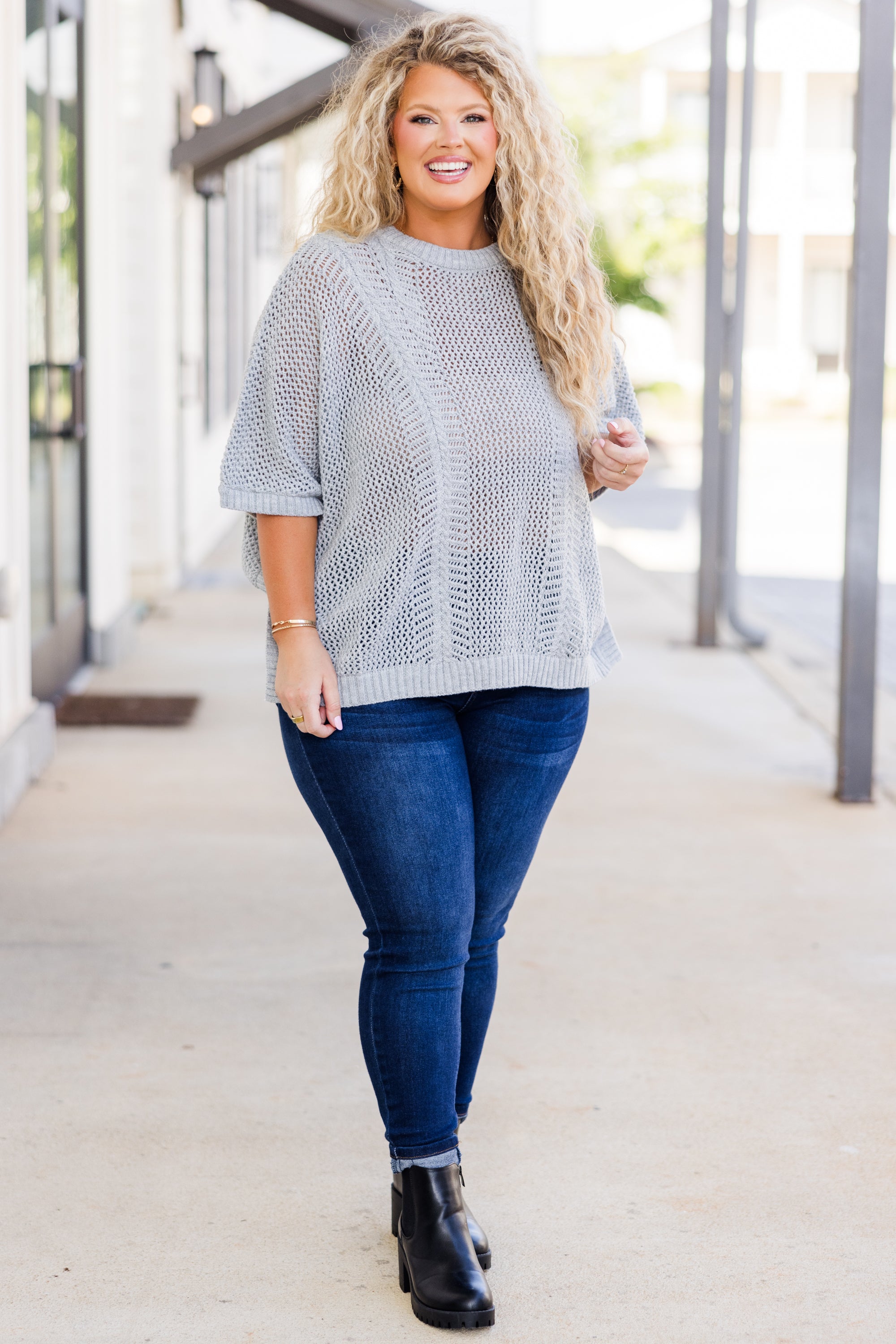 Chill Out Top, Heather Grey 3 Chill Out Top, Heather Grey - Image 3