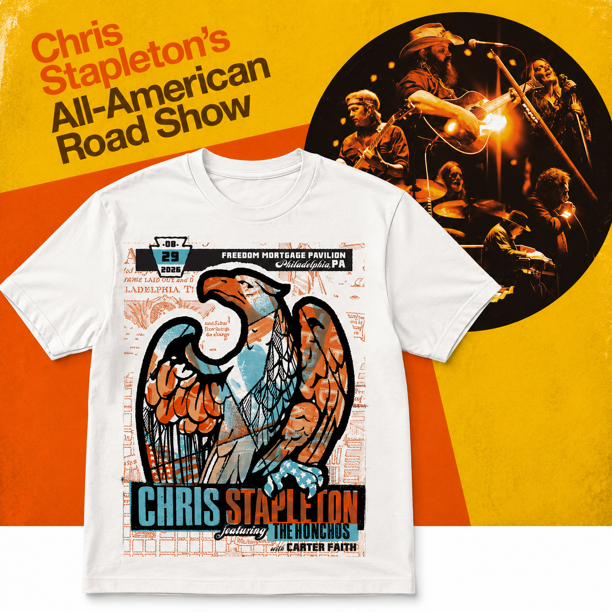 Chris Stapleton August 29, 2026 in Camden, NJ Merch