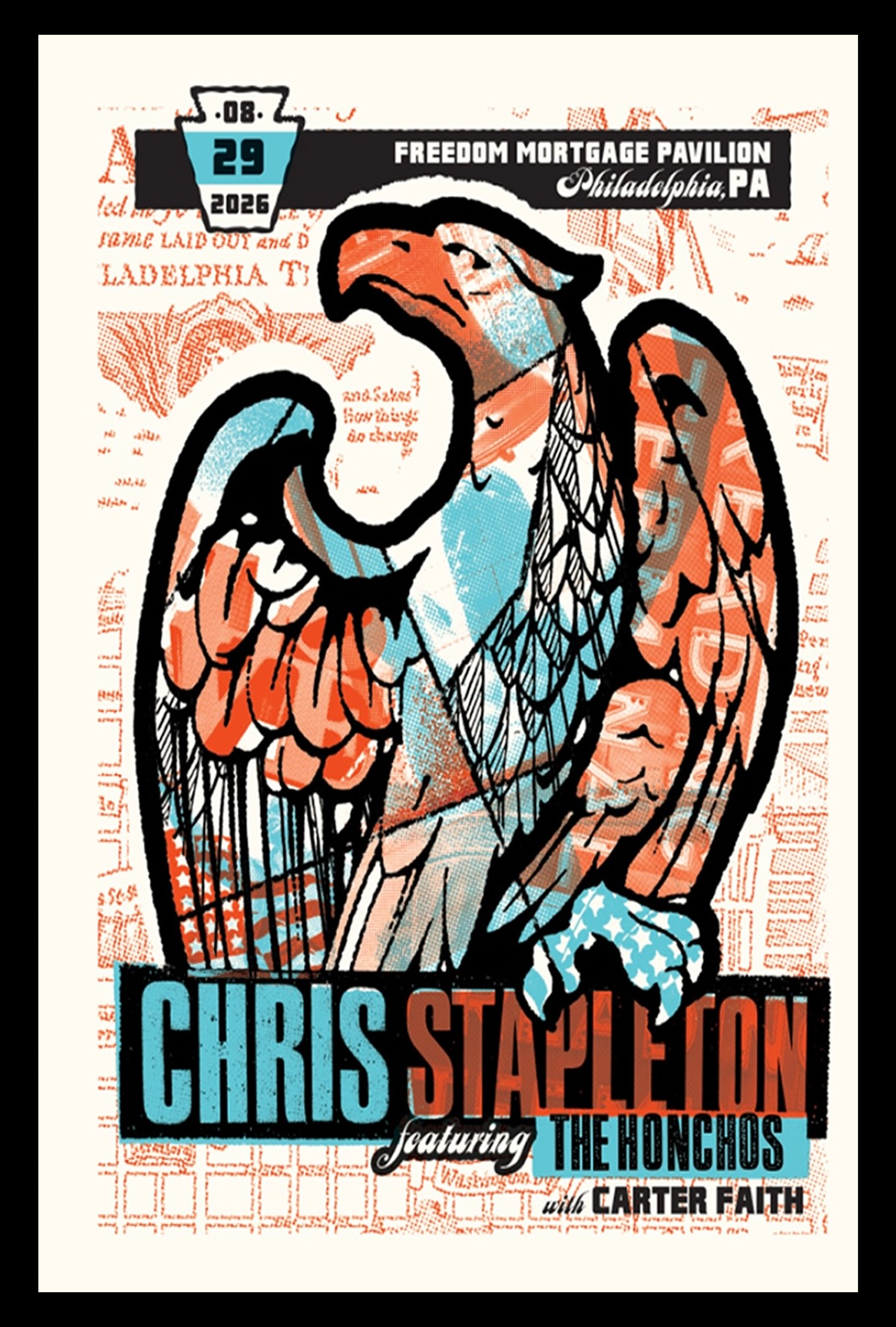 Chris Stapleton Camden, NJ Aug 29 2026 Poster