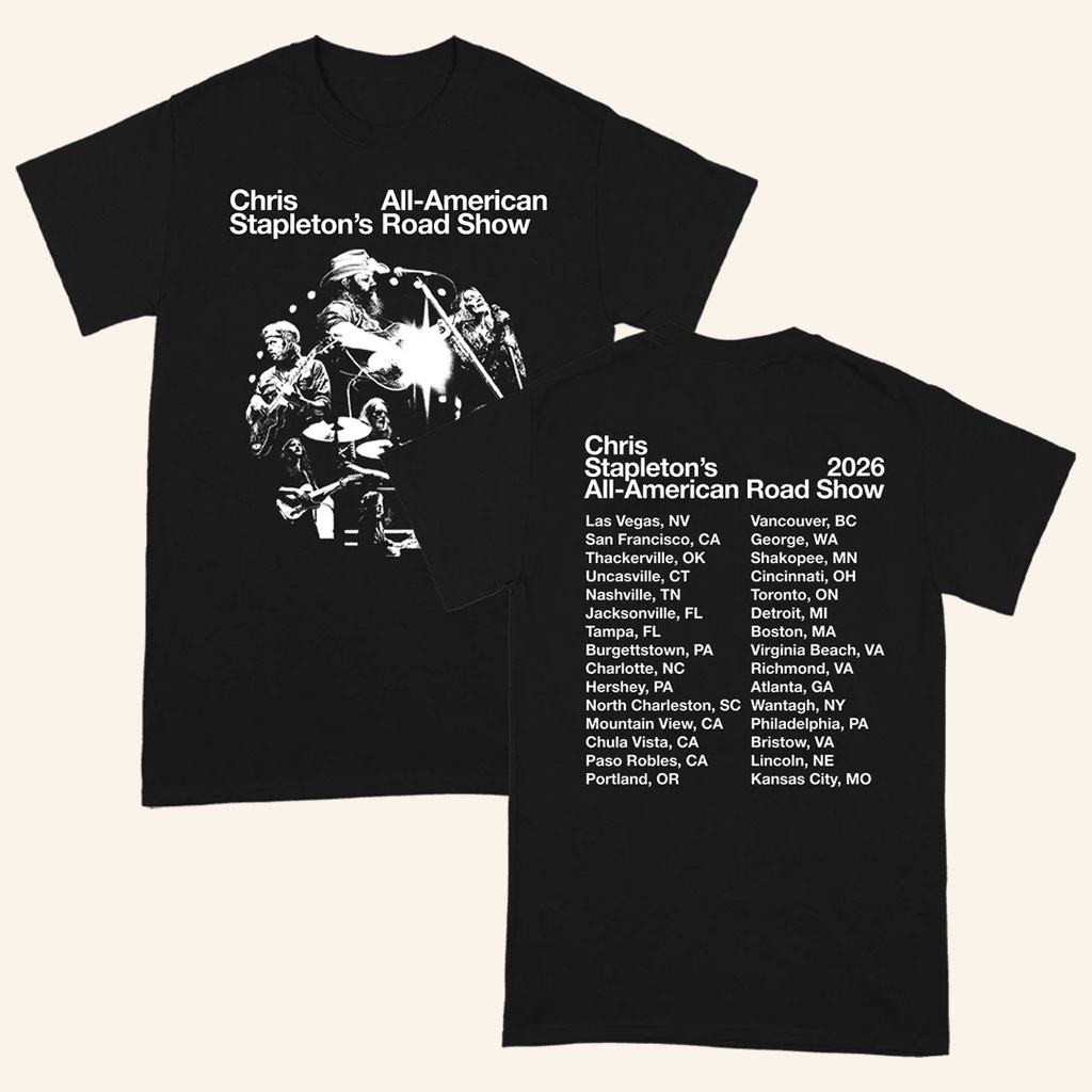 Chris Stapleton Merch Chris Stapleton 2026 AllAmerican Road ShowTShirtGifts For Fans