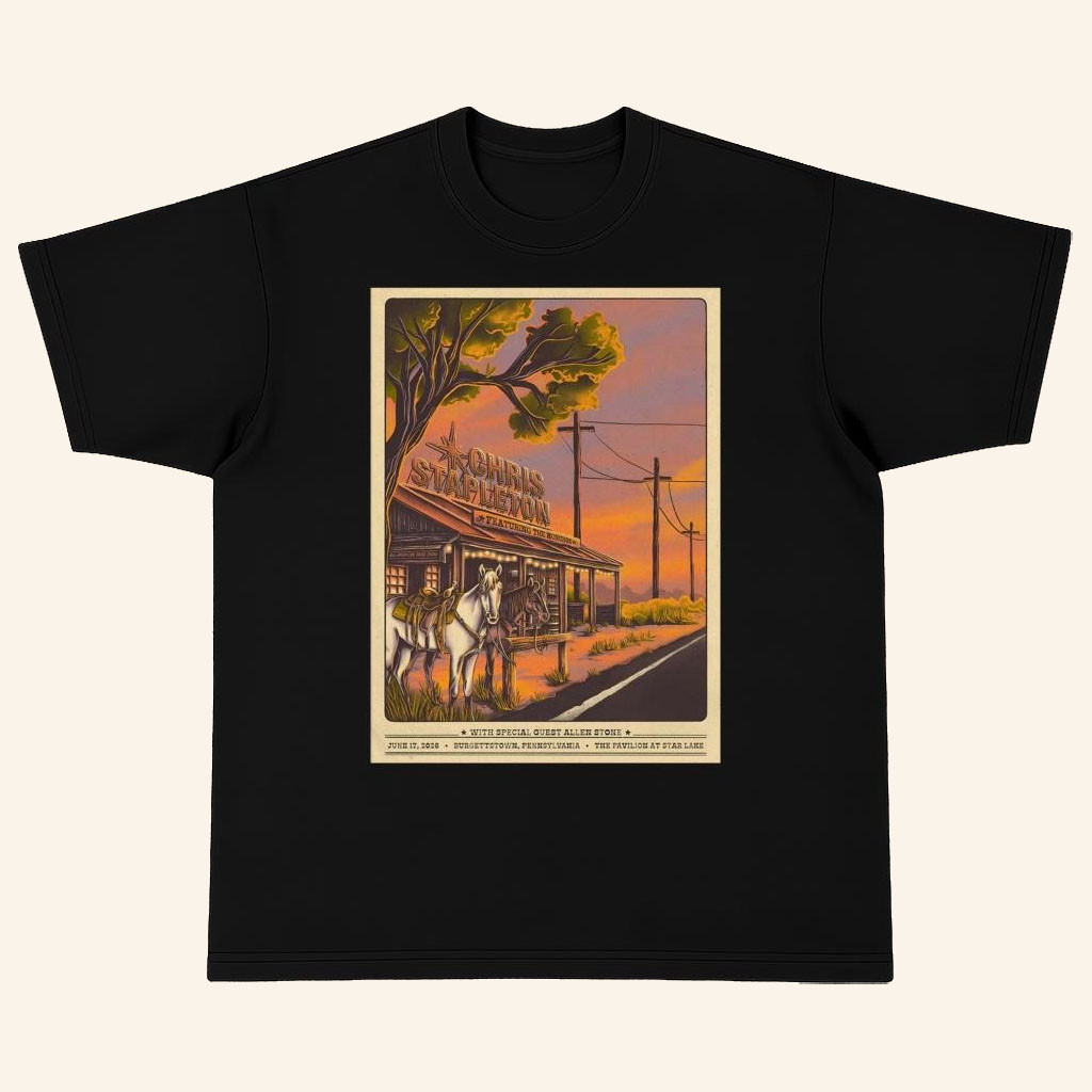 Chris Stapleton Merch Chris Stapleton June 17 2026 Burgettstown Pennsylvania Shirt Fan Gift