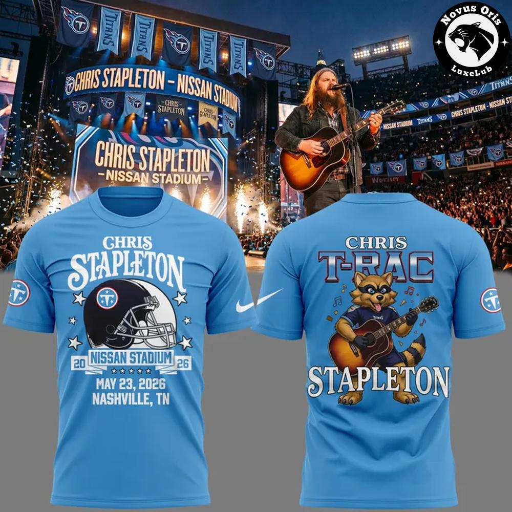 Chris Stapleton x T-Rac Titans Nissan Stadium 2026 Concert T-Shirt
