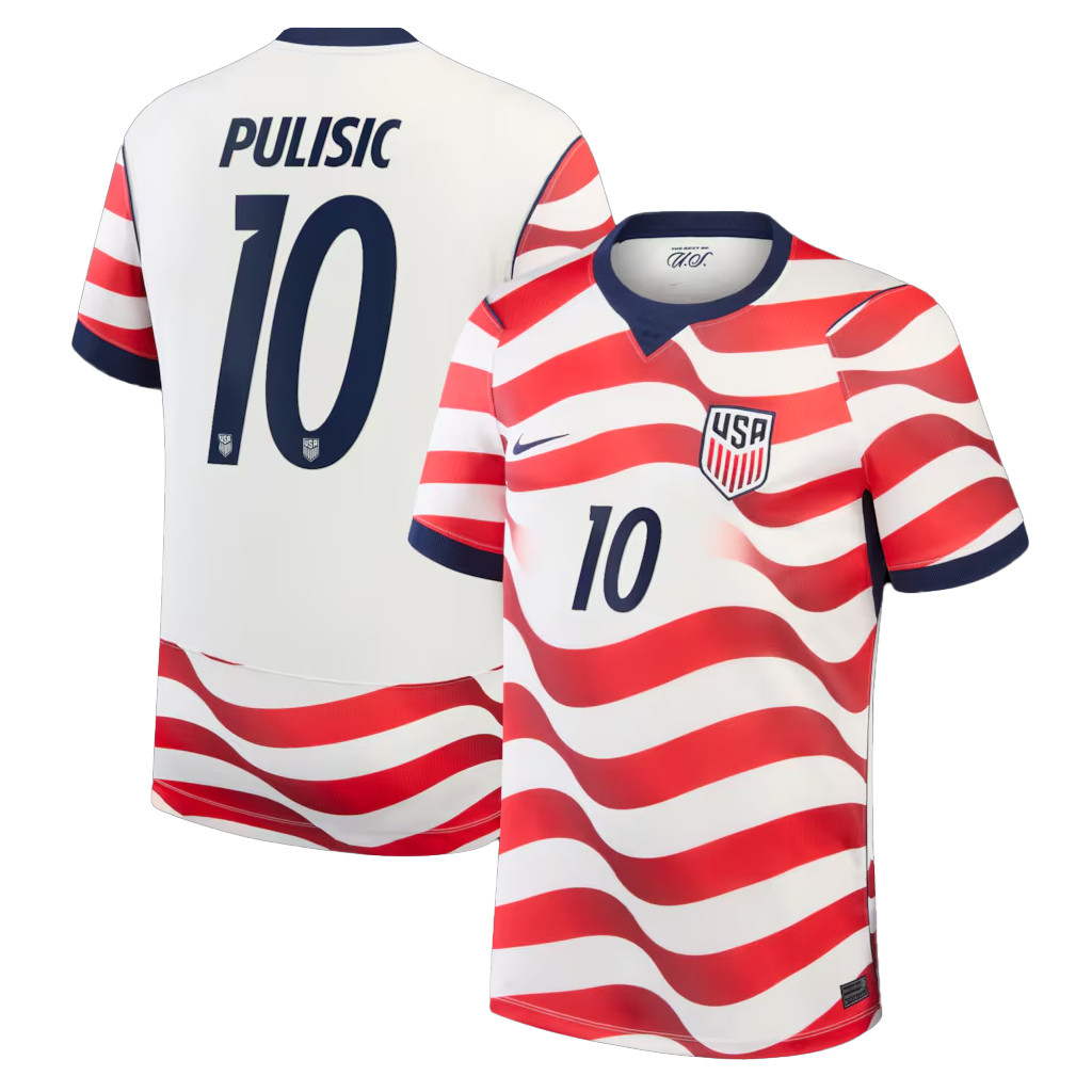 Christian Pulisic White USWNT 2026 Home Stadium Soccer Jersey