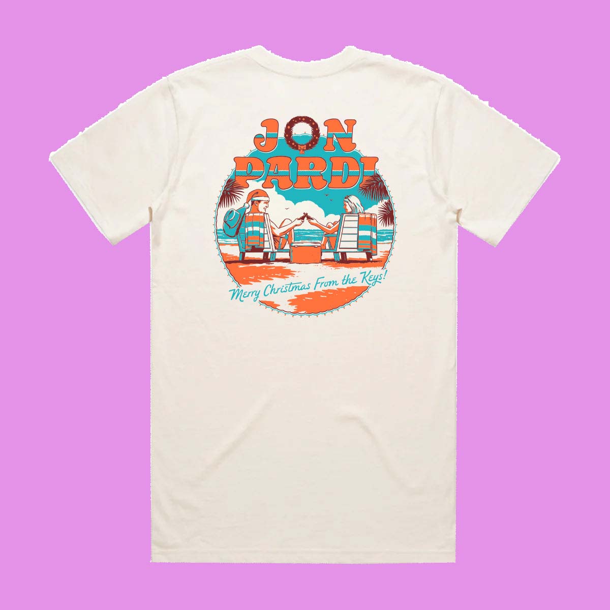 Jon Pardi Tour 2026 Christmas From The Keys T-Shirt - Best Gift for Fans - Image 3