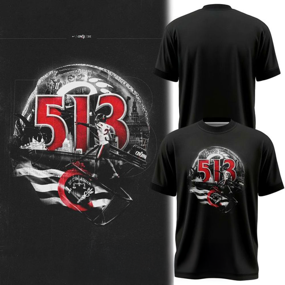 Cincinnati Bearcats Football Home of the Bearcats 513 Special Shirt