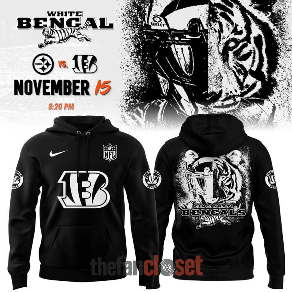 2026 Cincinnati Bengals Black Bengal Special Edition Hoodie