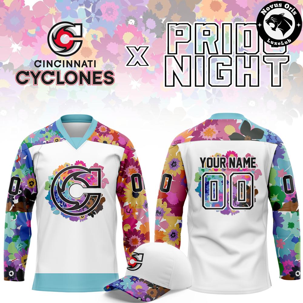 Cincinnati Cyclones x Pride Night 2026 Limited Custom Hockey Jersey 1 - Unicasport Cincinnati Cyclones x Pride Night 2026 Limited Custom Hockey Jersey