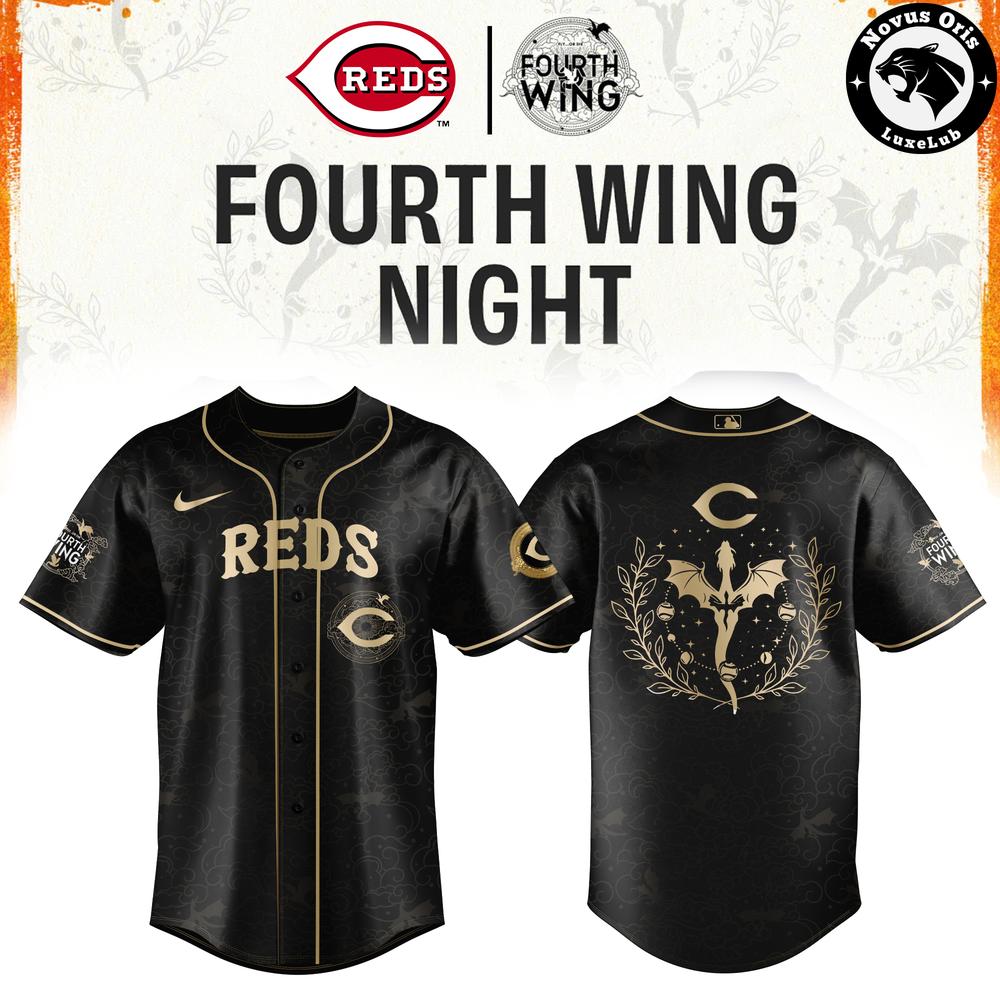 Cincinnati Reds x Fourth Wing Night 2026 Limited Baseball Jersey 1 - Unicasport Cincinnati Reds x Fourth Wing Night 2026 Limited Baseball Jersey