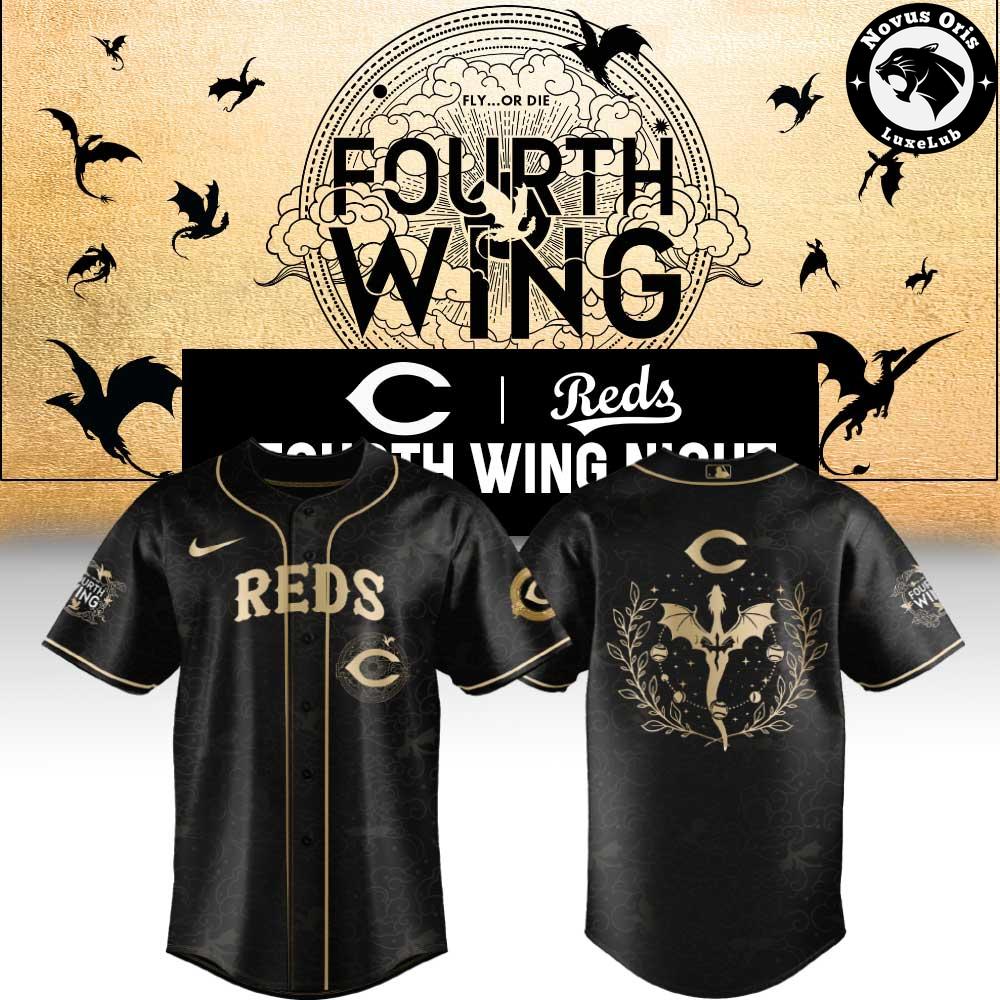 Cincinnati Reds x Fourth Wing Night 2026 New Limited Edition Baseball Jersey 1 - Unicasport Cincinnati Reds x Fourth Wing Night 2026 New Limited Edition Baseball Jersey