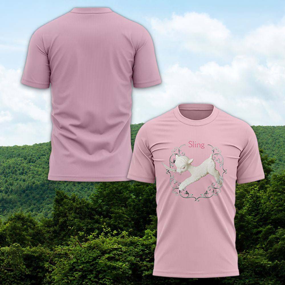 Clairo Sling Album 5-Year Anniversary Pink Graphic T-Shirt - Best Gift for Fans