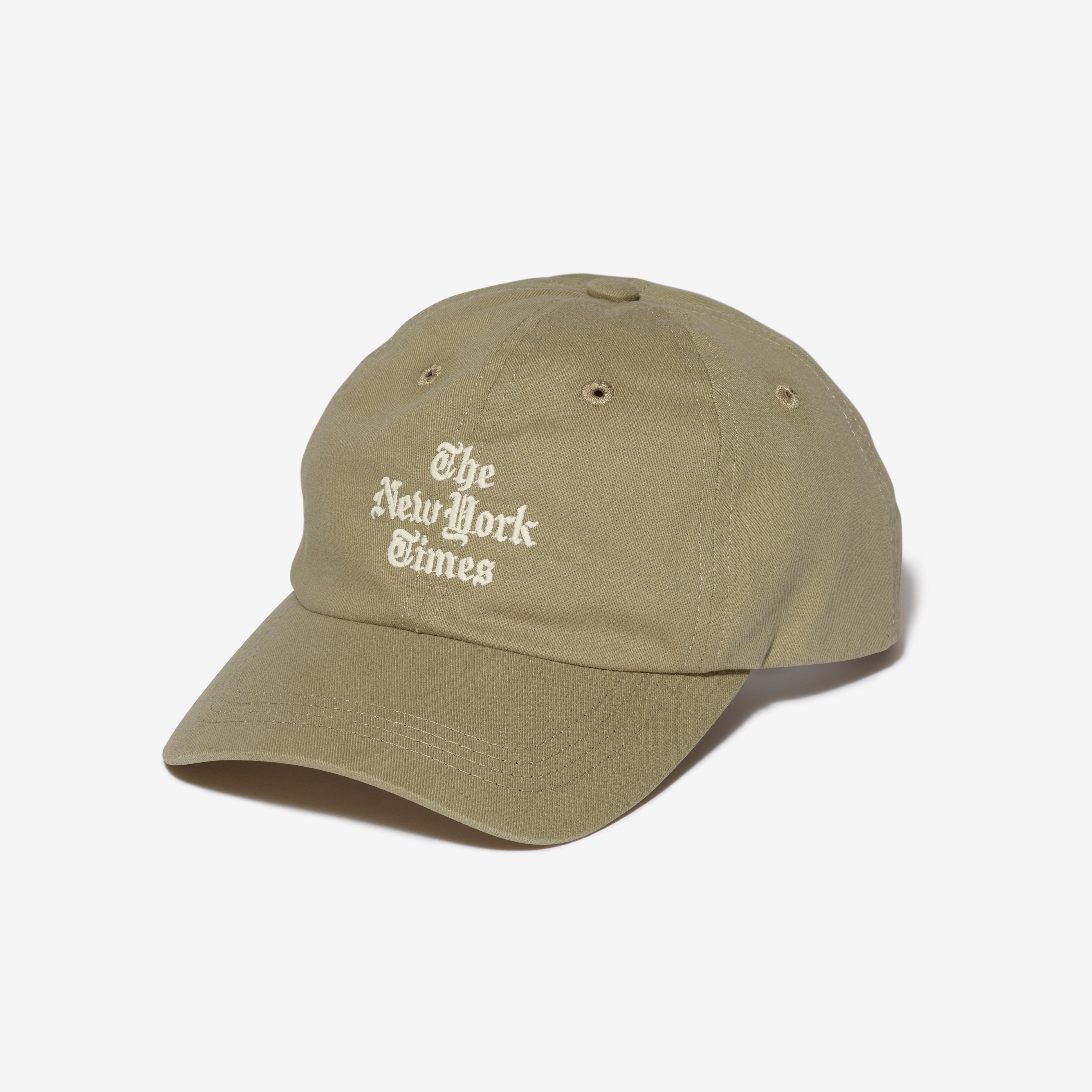 Classic Style Stacked Logo Baseball Cap Comfortable Fit for Big Heads Tan Gift for Dad