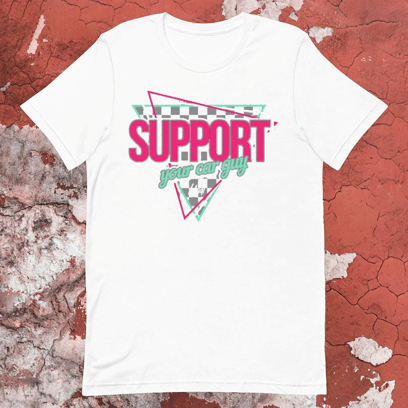 Cleetus Mcfarland Madis Support Your Car Guy Tshirts