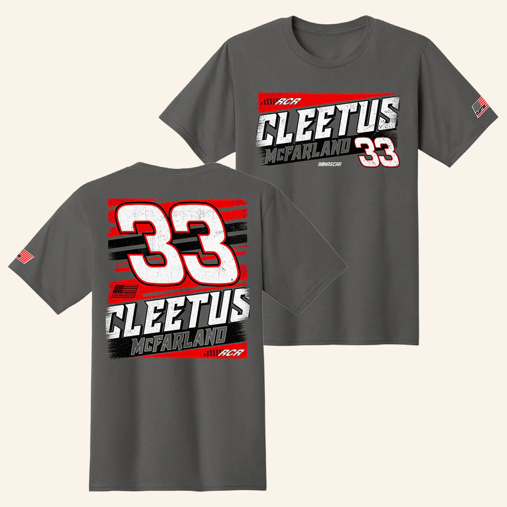 Cleetus McFarland Merch 2026 RCR No 33 Lifestyle 3-Spot TShirt Gift For NASCAR Fans