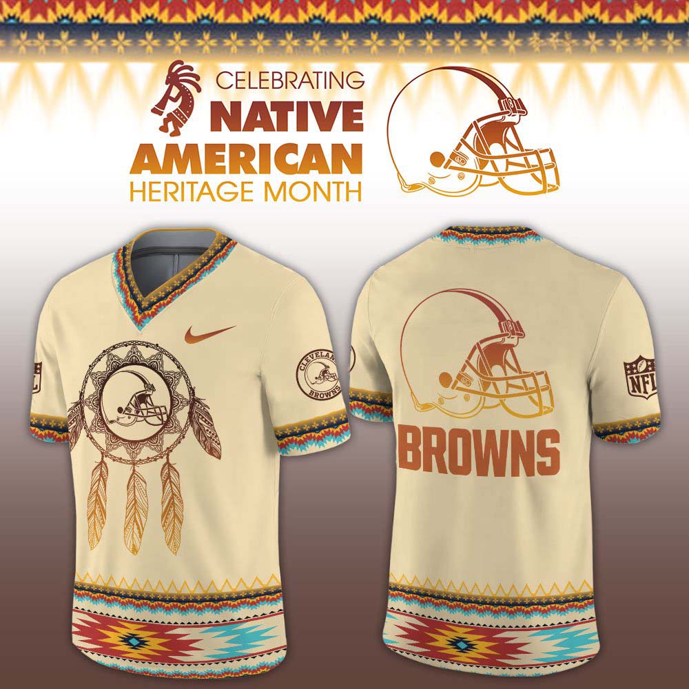 Cleveland Browns Native American Heritage Limited Football Jersey 1 - Unicasport Cleveland Browns Native American Heritage Limited Football Jersey