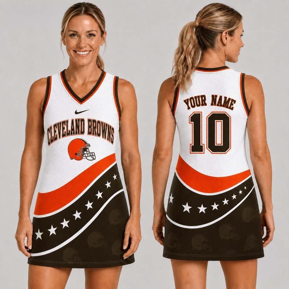Cleveland Browns Bold Team Pride Women's Jersey Dress Fanwear Collection 2 - Unicasport Cleveland Browns Bold Team Pride Women's Jersey Dress Fanwear Collection