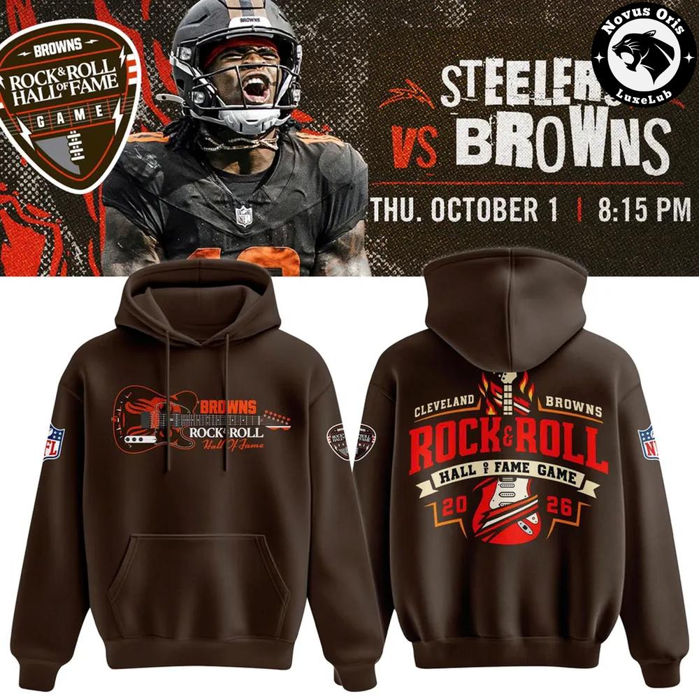 Cleveland Browns Rock and Roll Hall of Fame Game 2026 Hoodie 1 - Unicasport Cleveland Browns Rock and Roll Hall of Fame Game 2026 Hoodie