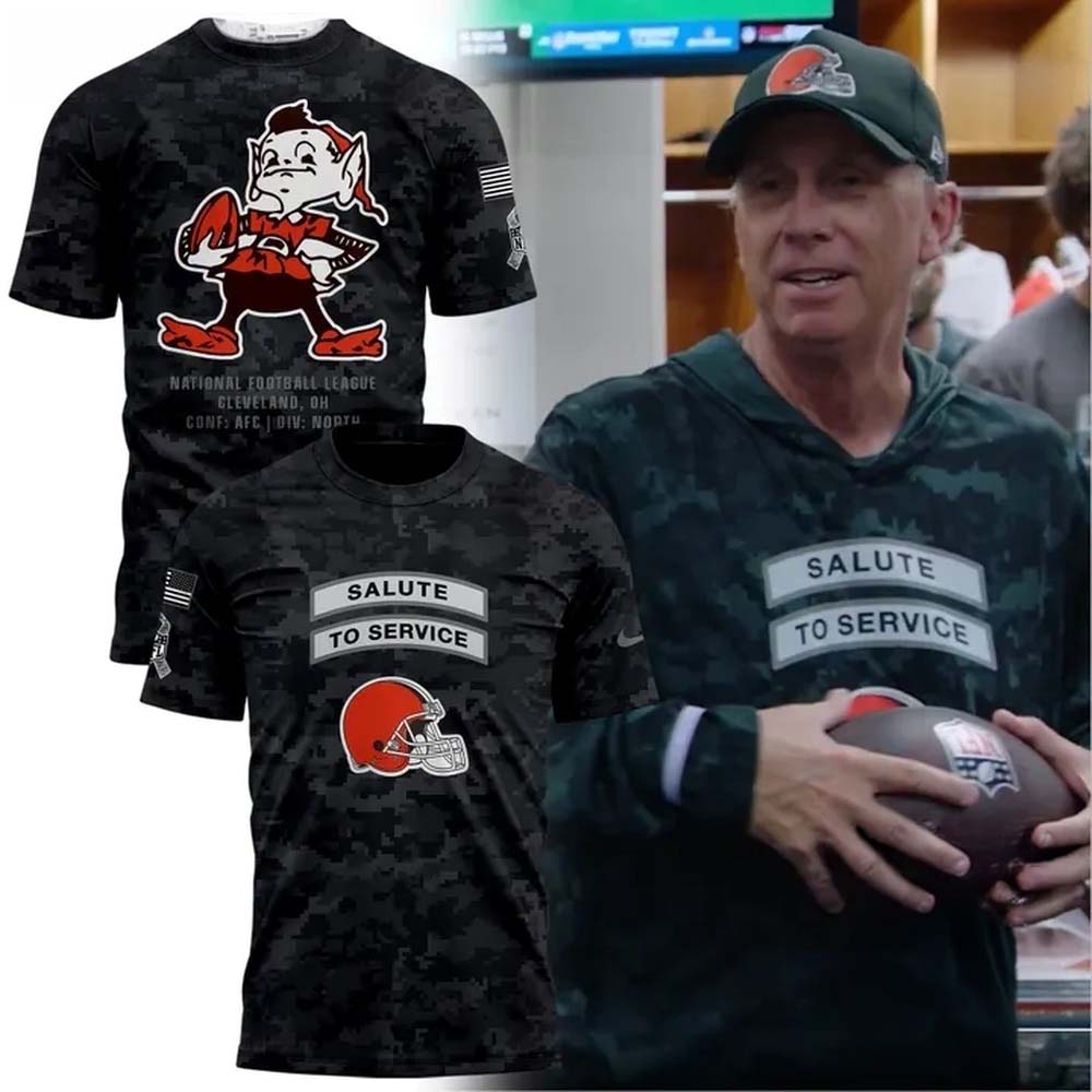 Cleveland Browns Salute to Service Sideline 2026 T Shirt
