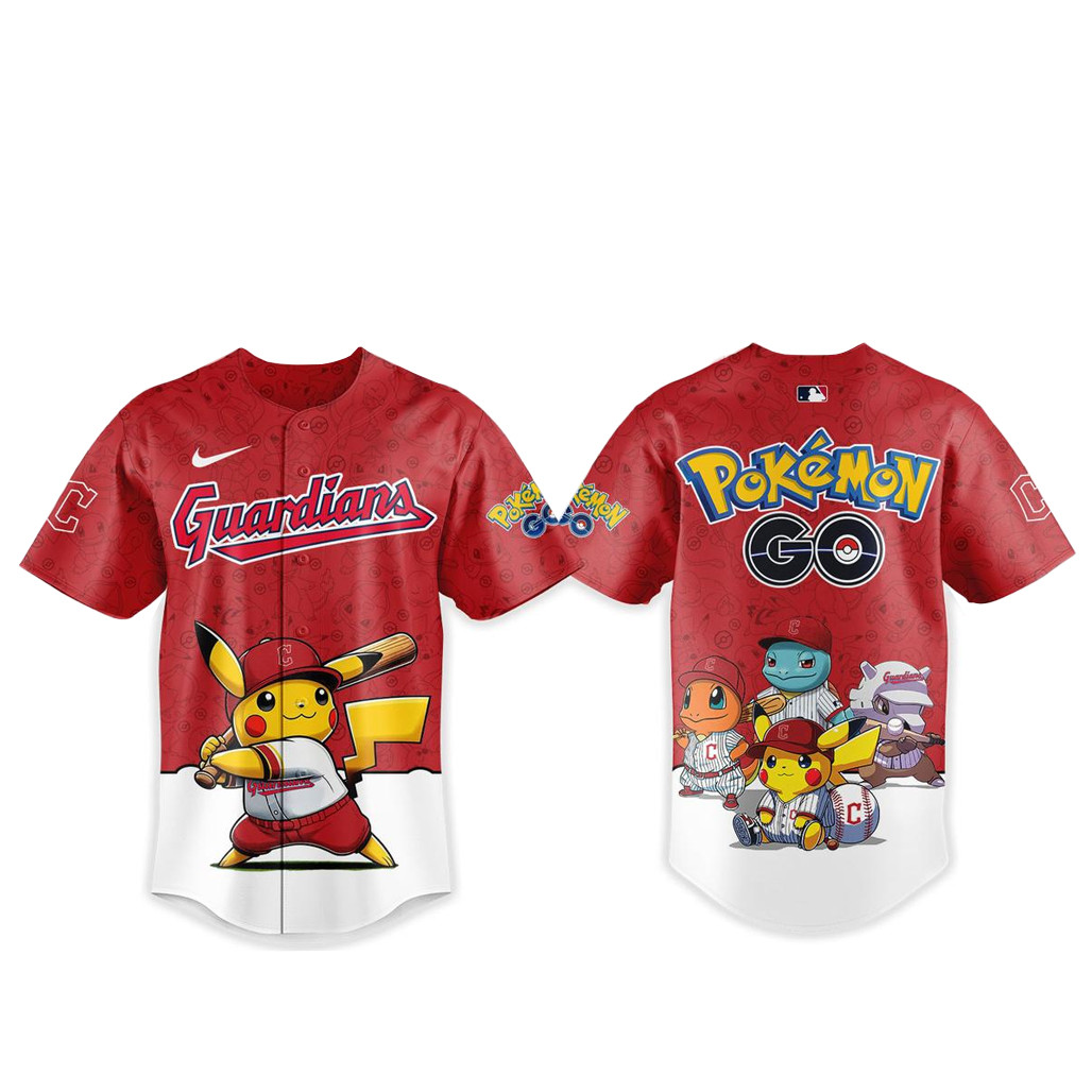 Cleveland Guardians Pokemon Go Night 2026 Baseball Jersey